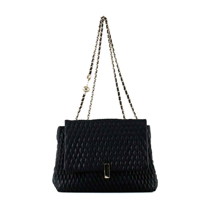MAILEA - Cartera Ecocuero Acolchada 465 Mujer Negro Mailea