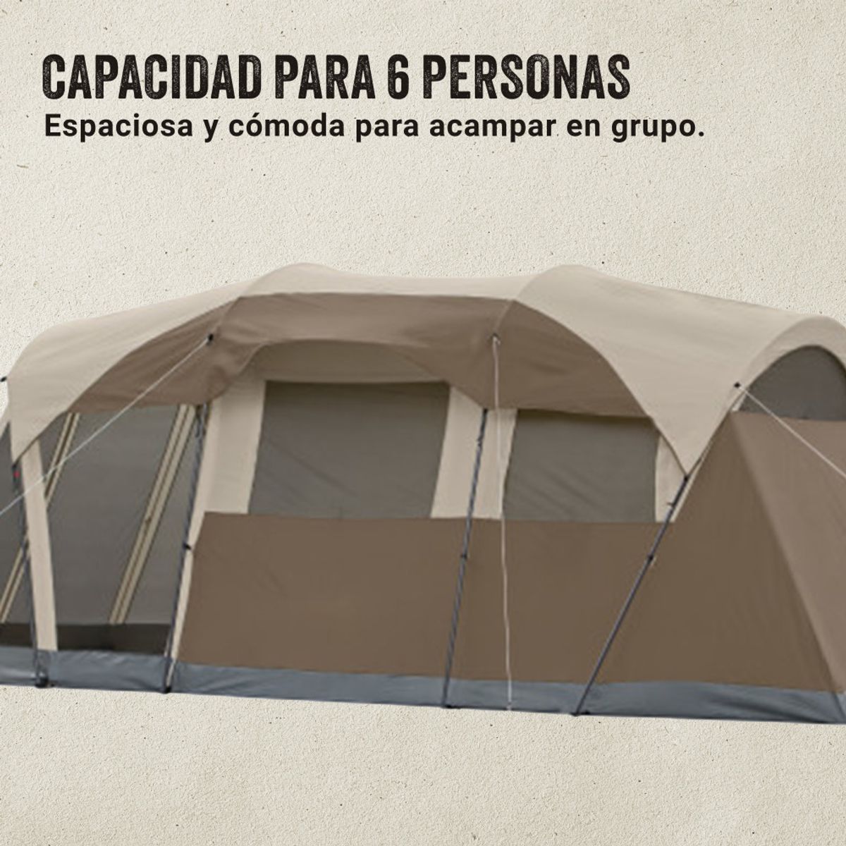 COLEMAN - Carpa Weathermaster Impermeable Coleman 6P / 6 Personas