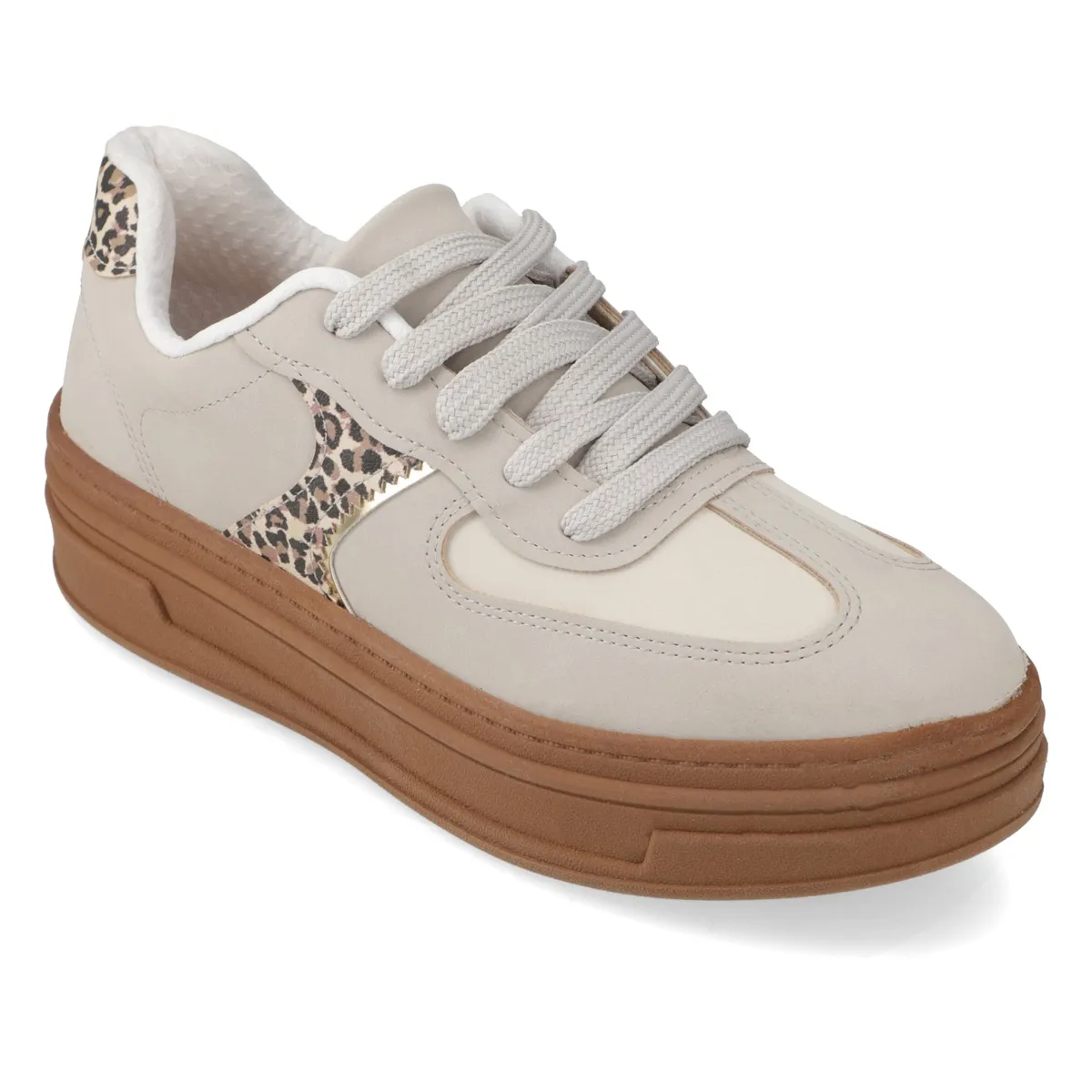 BEIRA RIO - Zapatillas Casuales Gris Animal Print Beira Rio