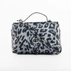 MAILEA - Bandolera leo acabado metalizado color Plata