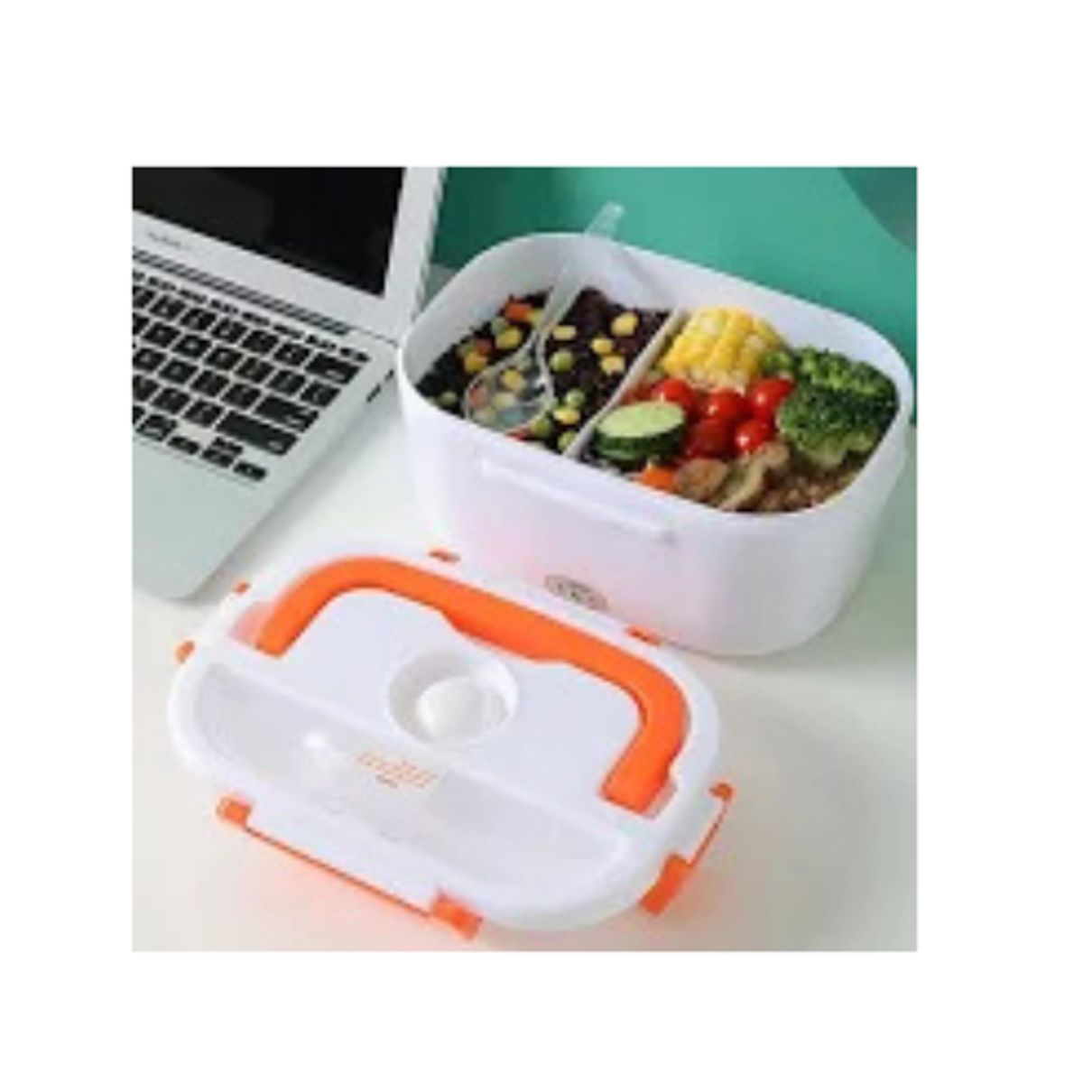 MOVI - Lonchera Eléctrica Portátil Calienta Comida  Con Tapa Hermética.