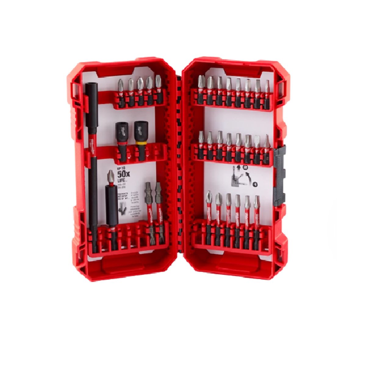MILWAUKEE - Juego de puntas shockwave 34 piezas impact Duty Milwaukee