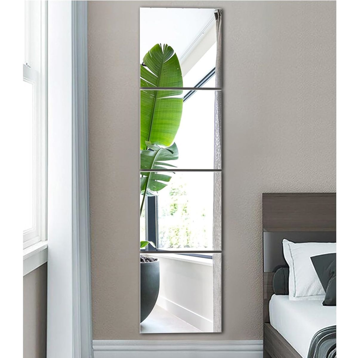 GENERICO - Set 4 Espejos Cuadrados 30CM