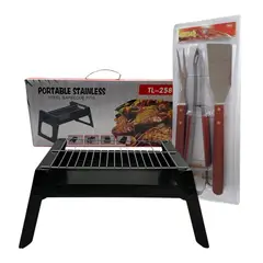 EKOL TACTICA MILITAR - Parrilla Portable Stainless + Set De Utensilios Obsequio