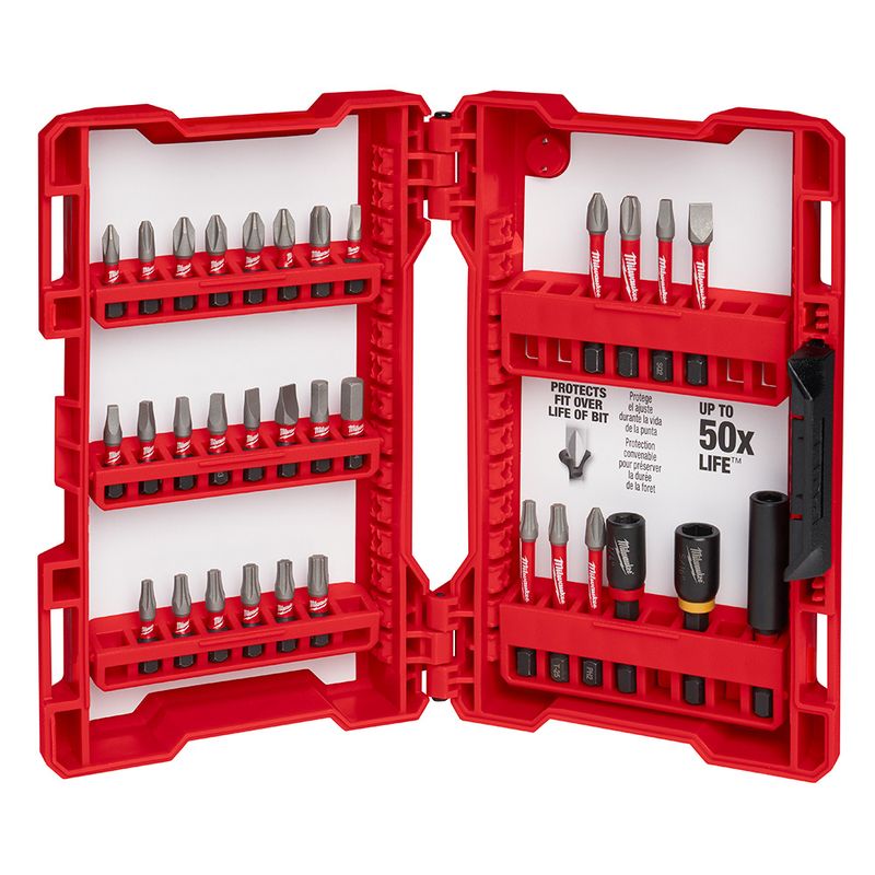 MILWAUKEE - Juego de puntas shockwave 32 piezas impact Milwaukee
