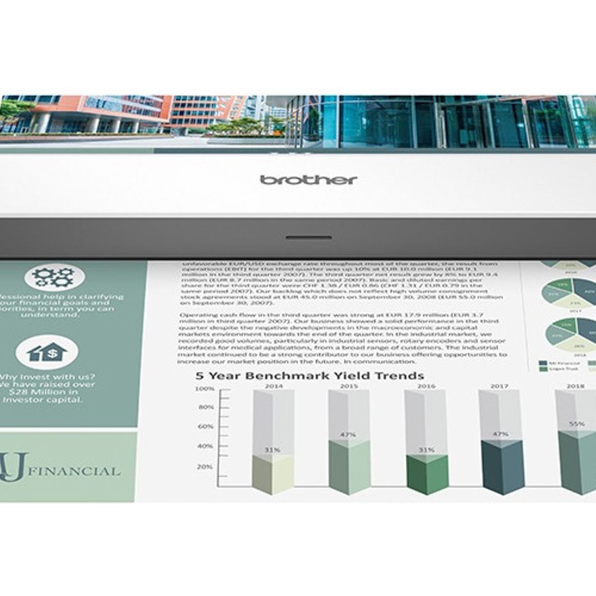 BROTHER - Escaner Portatil Brother Ds-740d Duplex A Color 32 Ipm Adf