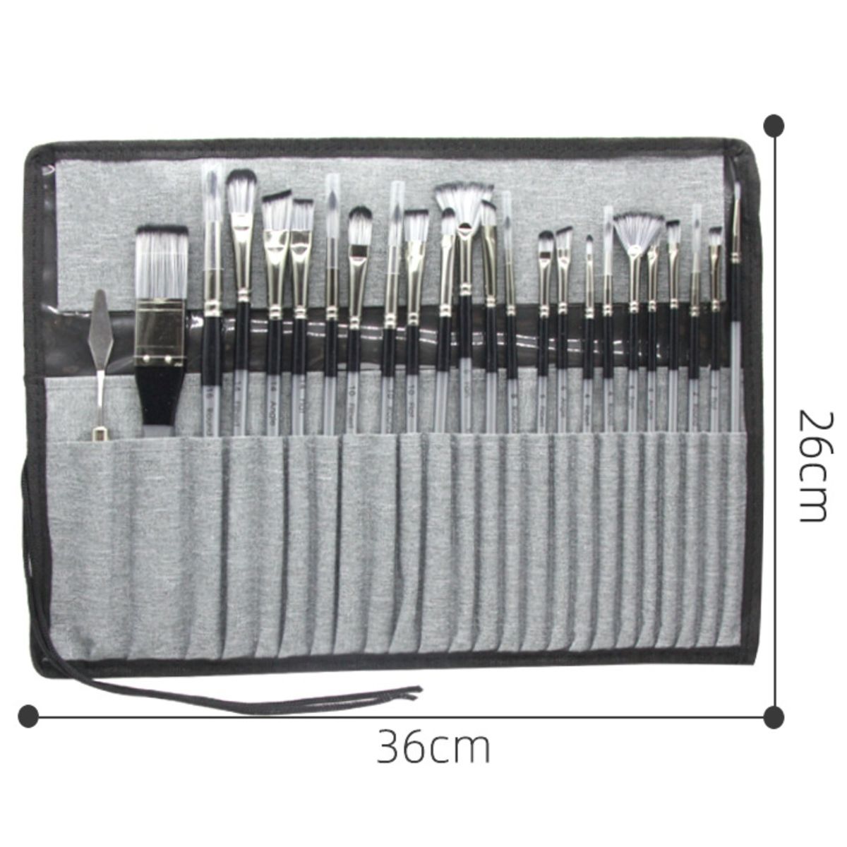 ATURE - Pinceles Acuarela Y Oleo Genérica, Set 24 Unidades