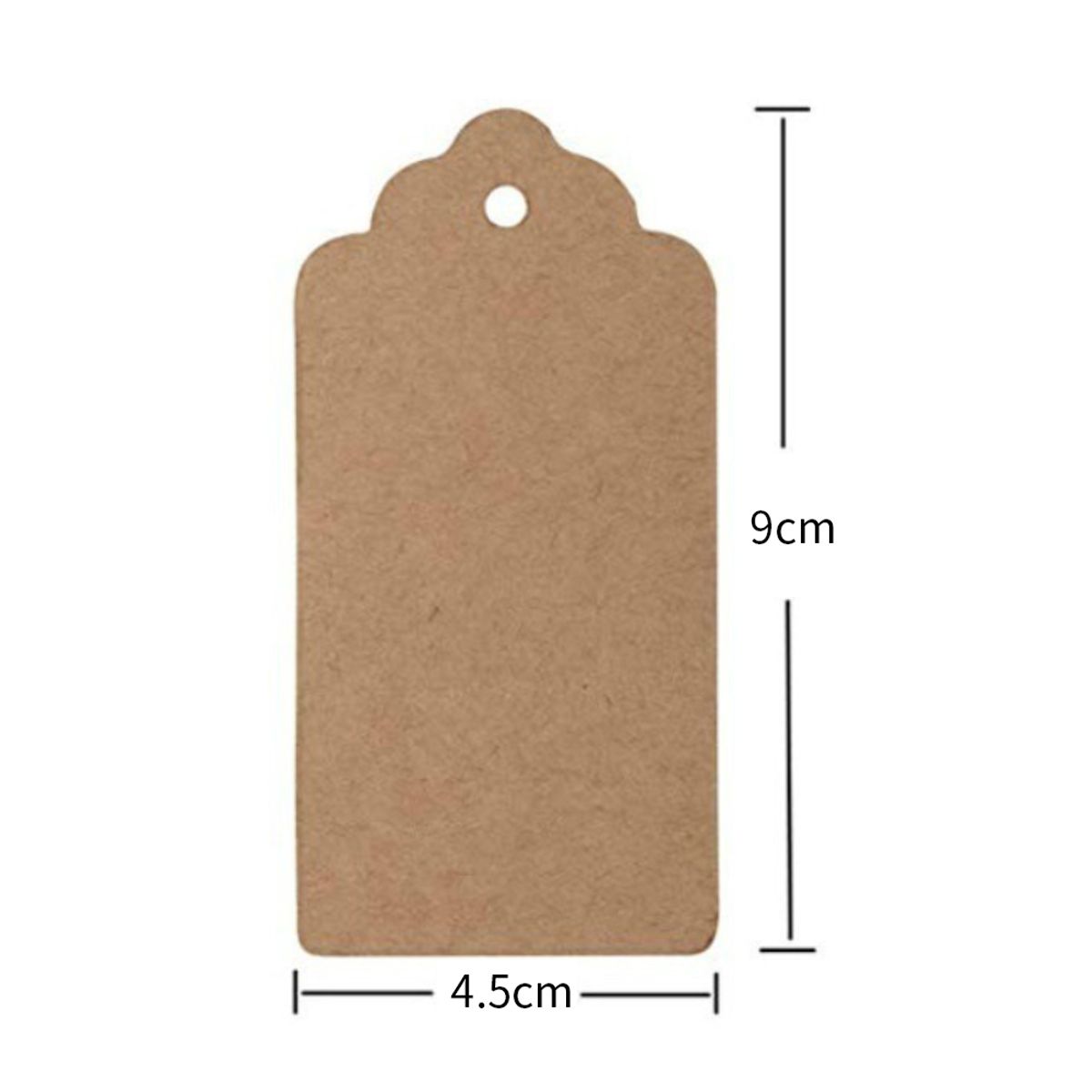 KINDA NICE - 50pcs Kraft Etiqueta De Regalo Cinta 4.5 X 9cm