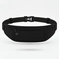 GENERICO - Cómodo Banano Running 3 Bolsillos Riñonera Deportiva Negro