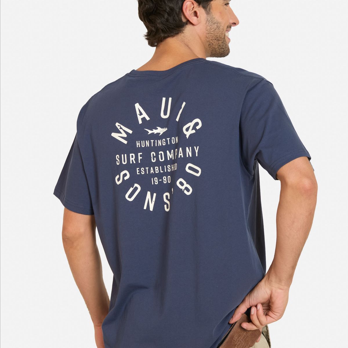 MAUI AND SONS - Pack Polera Billetera Falu Azul Hombre Maui And Sons