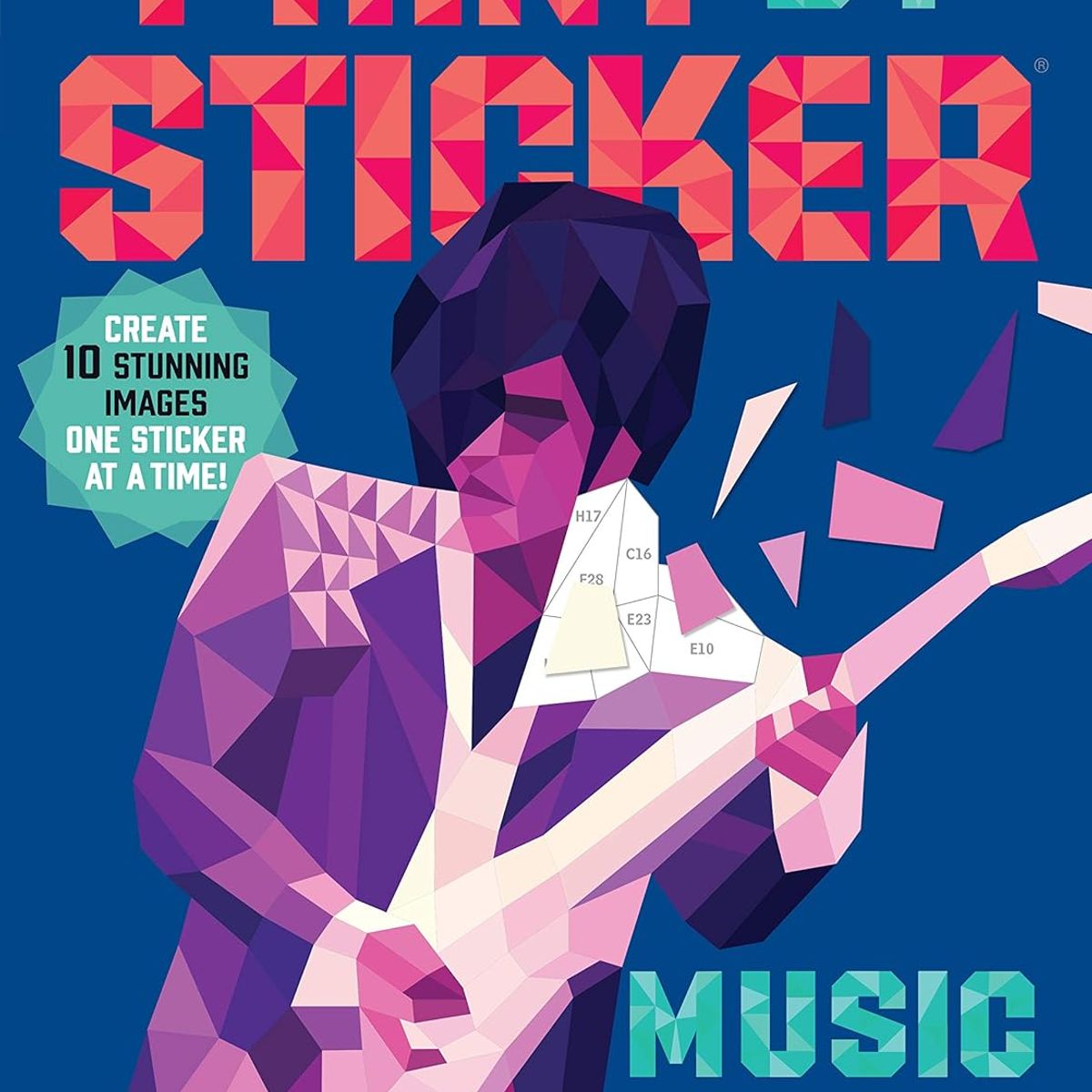 GENERICO - Paint by Stickers  Pinta Con Stickers Íconos De La Música