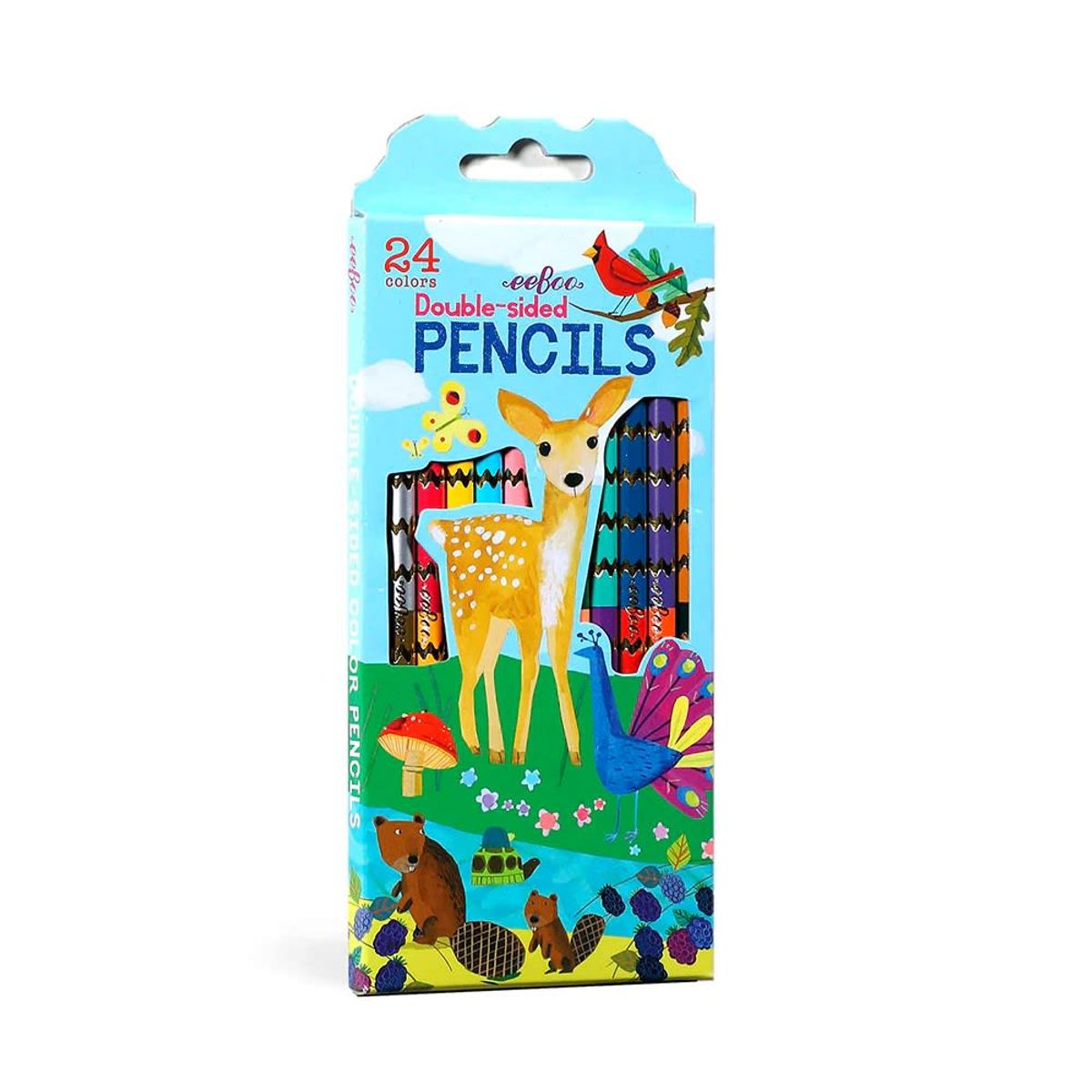 GENERICO - Lápices Dobles Vida en la Tierra 24 Colores eeBoo