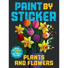 GENERICO - Paint by Stickers Pinta Con Stickers Flores Y Plantas