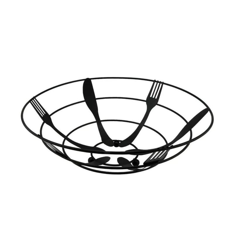 GENERICO - Frutero Negro Aramed Vajilla 11x275 Cm Ø