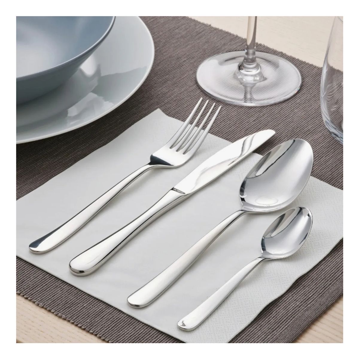 GENERICO - Set De Cubiertos Lujosos 24pza Acero Inoxidable Plata
