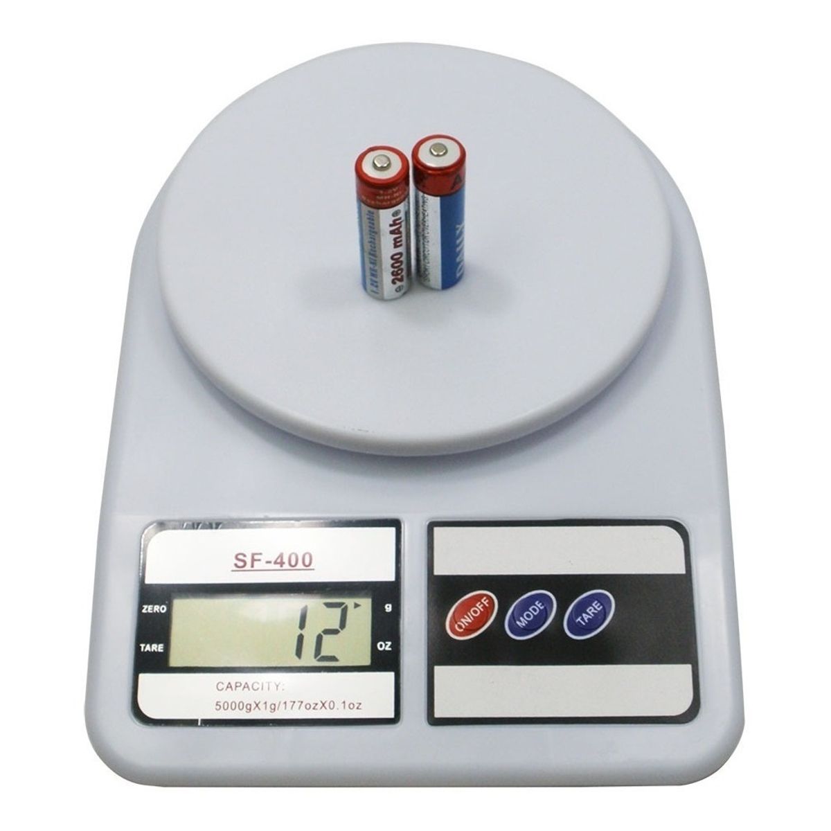 GENERICO - Báscula De Cocina Digital Electronic Sf-400 Pesa Hasta 10kg Blanco