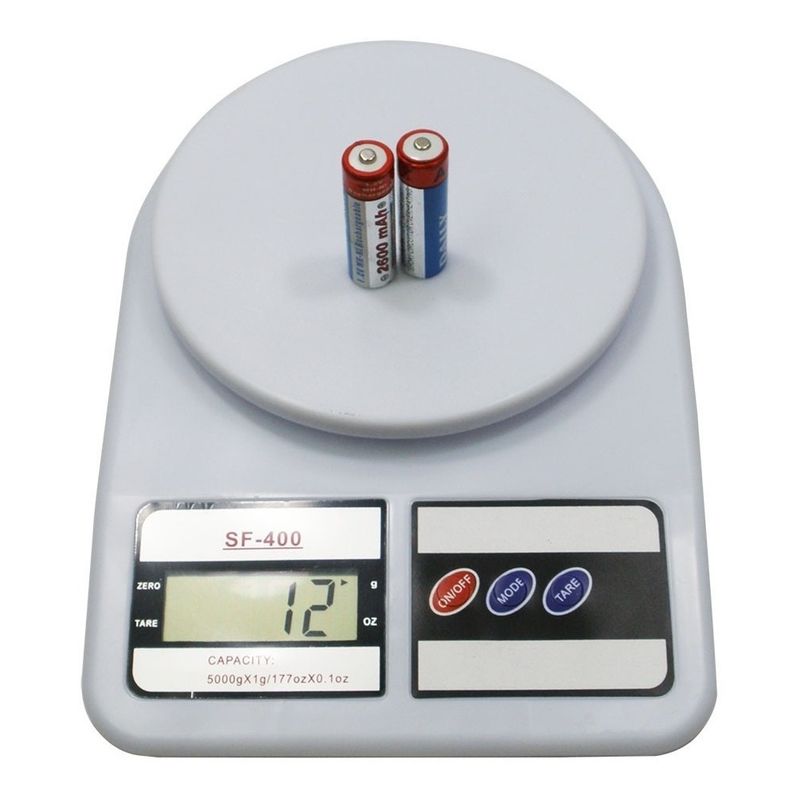 GENERICO - Báscula De Cocina Digital Electronic Sf-400 Pesa Hasta 10kg Blanco