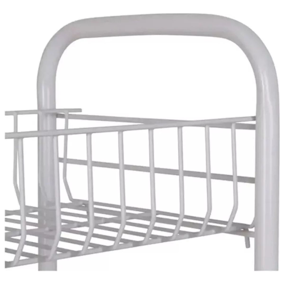 GENERICO - Carrito Verdulero Frutero 4 Estantes Con Ruedas Cocina Color Blanco