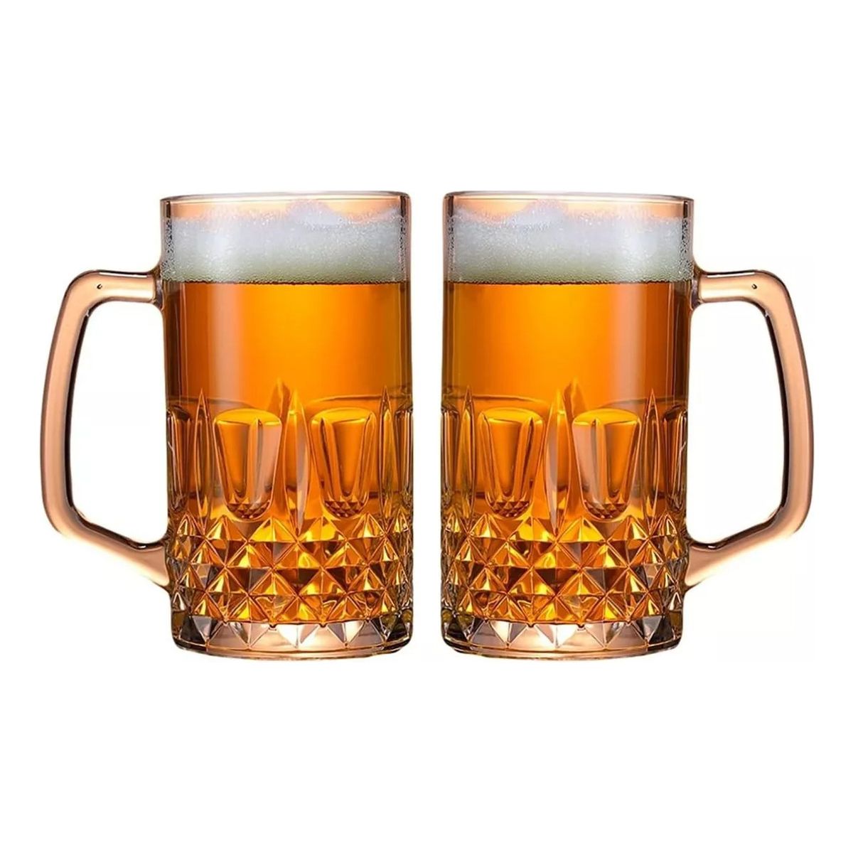 GENERICO - Set De 2 Vasos Cervecero De Vidrio 500ml Vaso Chopero