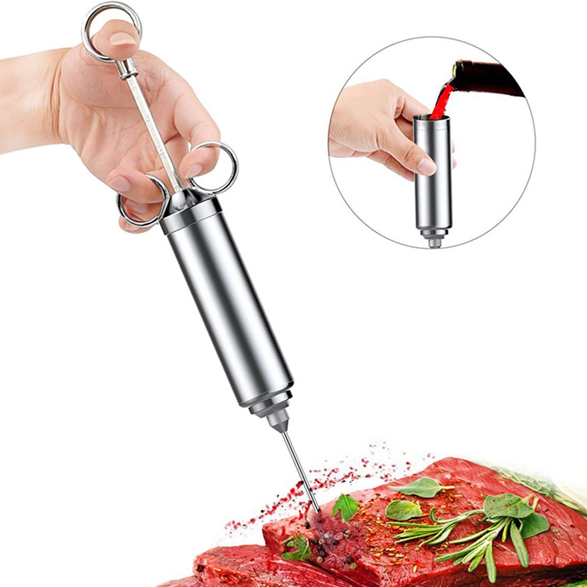 ATURE - Jeringa Para Carnes Y Comidas Cocido Y Jugoso A La Vez