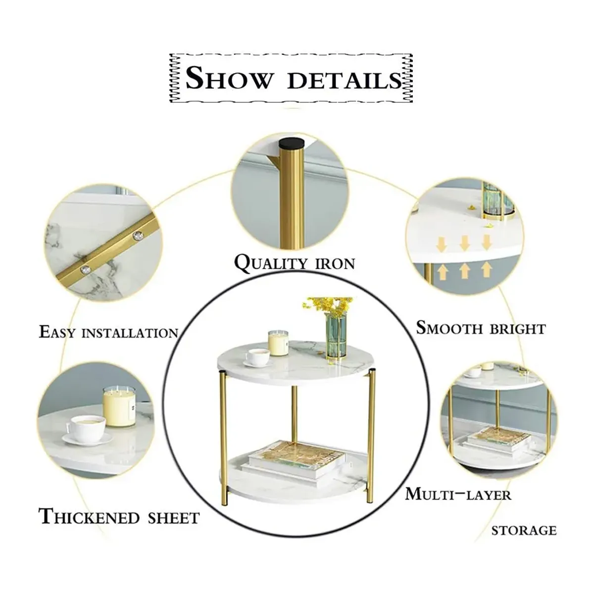 ATURE - Mesa De Centro Minimalista Y Creativa Para Salones Pequeños