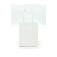 GENERICO - Bolsa De Regalo Papel Kraft Blanco 12 Unidades