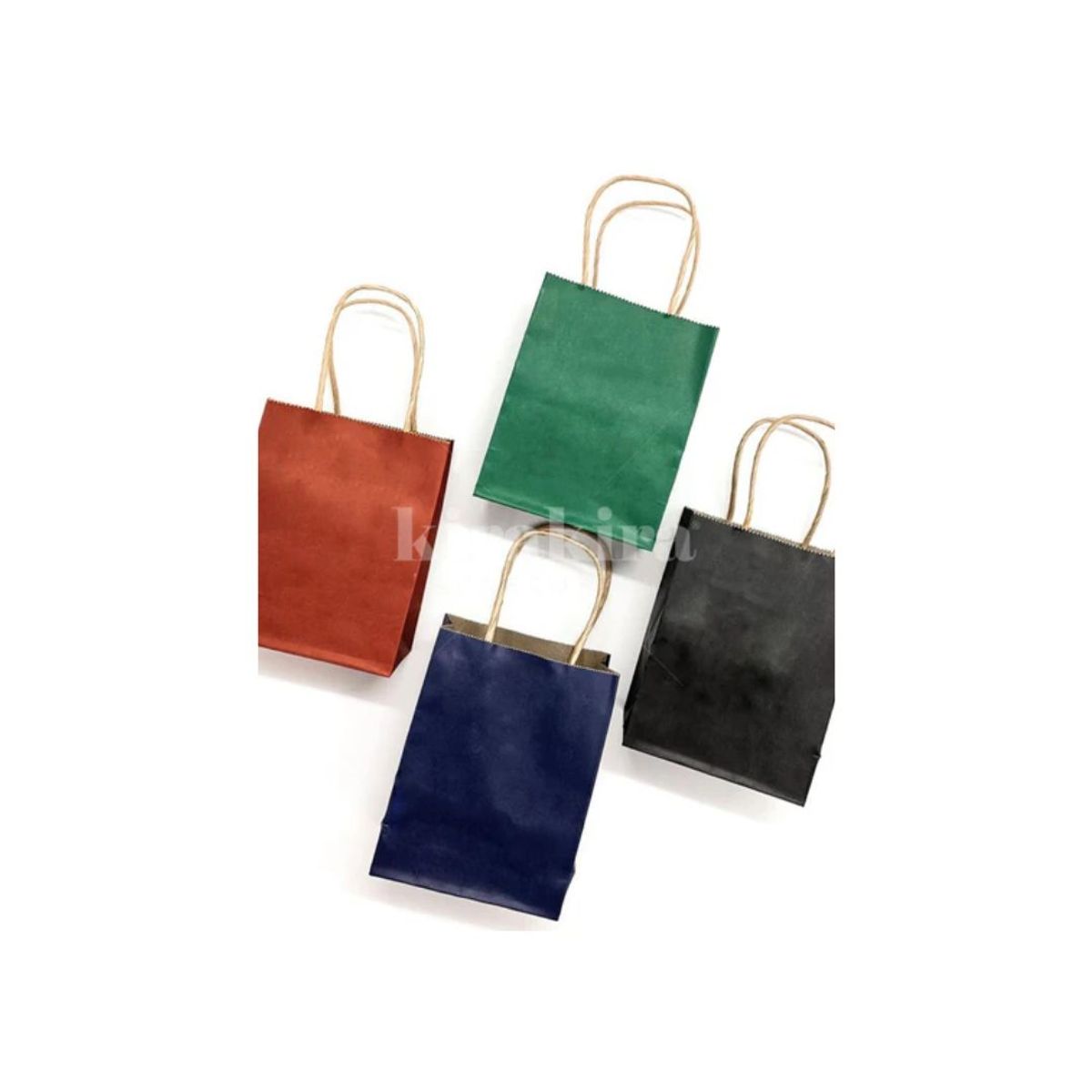 GENERICO - Bolsa De Regalo Mediano Papel Kraft 12 Unidades