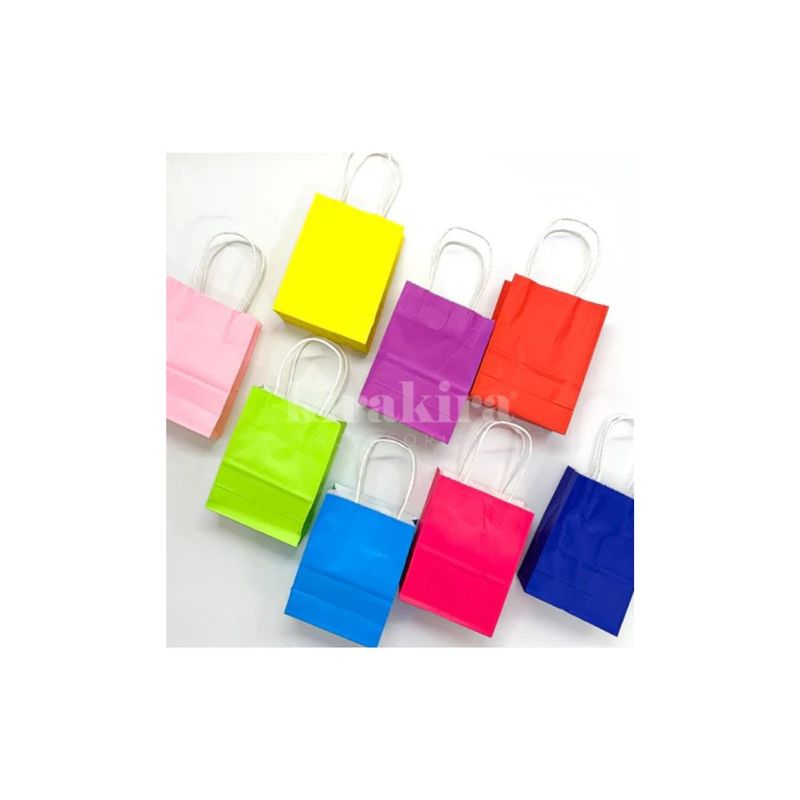 GENERICO - Bolsa De Regalo Grande Kraft Color 12 Unidades