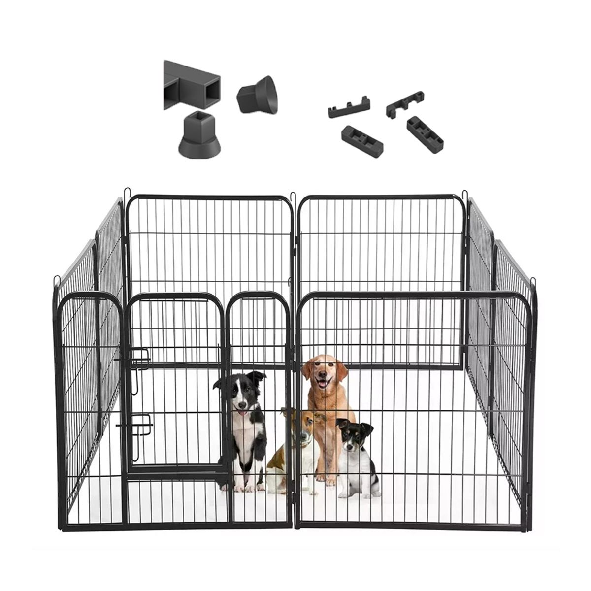 ATURE - Corral Para Mascotas Jaula De Perros Gato Valla 6paneles