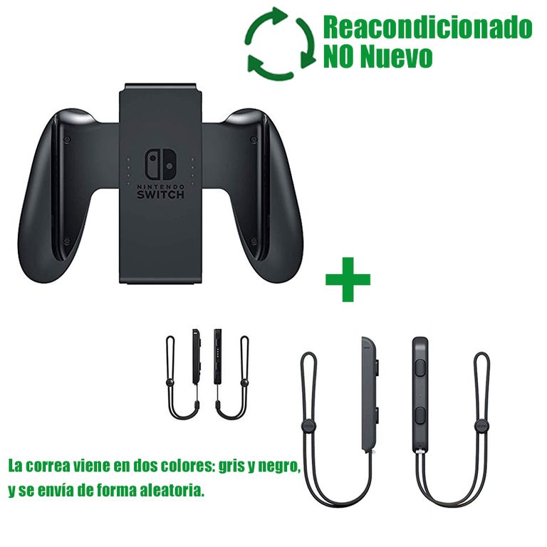 NINTENDO Switch Joy-Con Grip & Strap Reacondicionado SemiNuevo