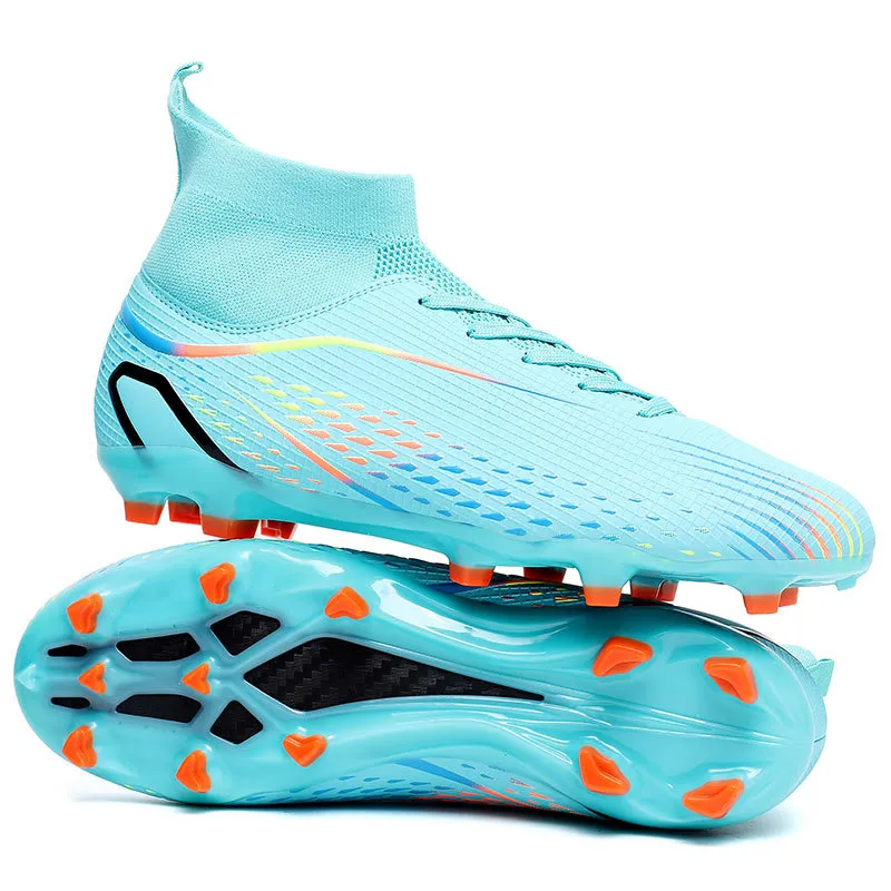 DANWEILE - Zapatos de fútbol antideslizantes con clavos largos para jóvenes