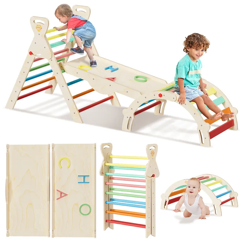 ZSPK - Centro de Juego Montessori Escalada Arco Resbalín para Niños