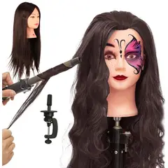 KUANGYE - Modelo De Cabeza Tecnica Pelo Para Peinar Trenzar El Cabello