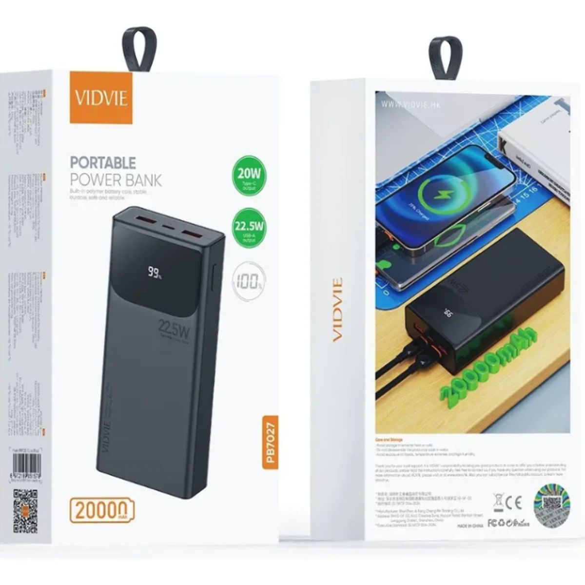 GENERICO - Cargador Portátil Power Bank 20000mah 225w