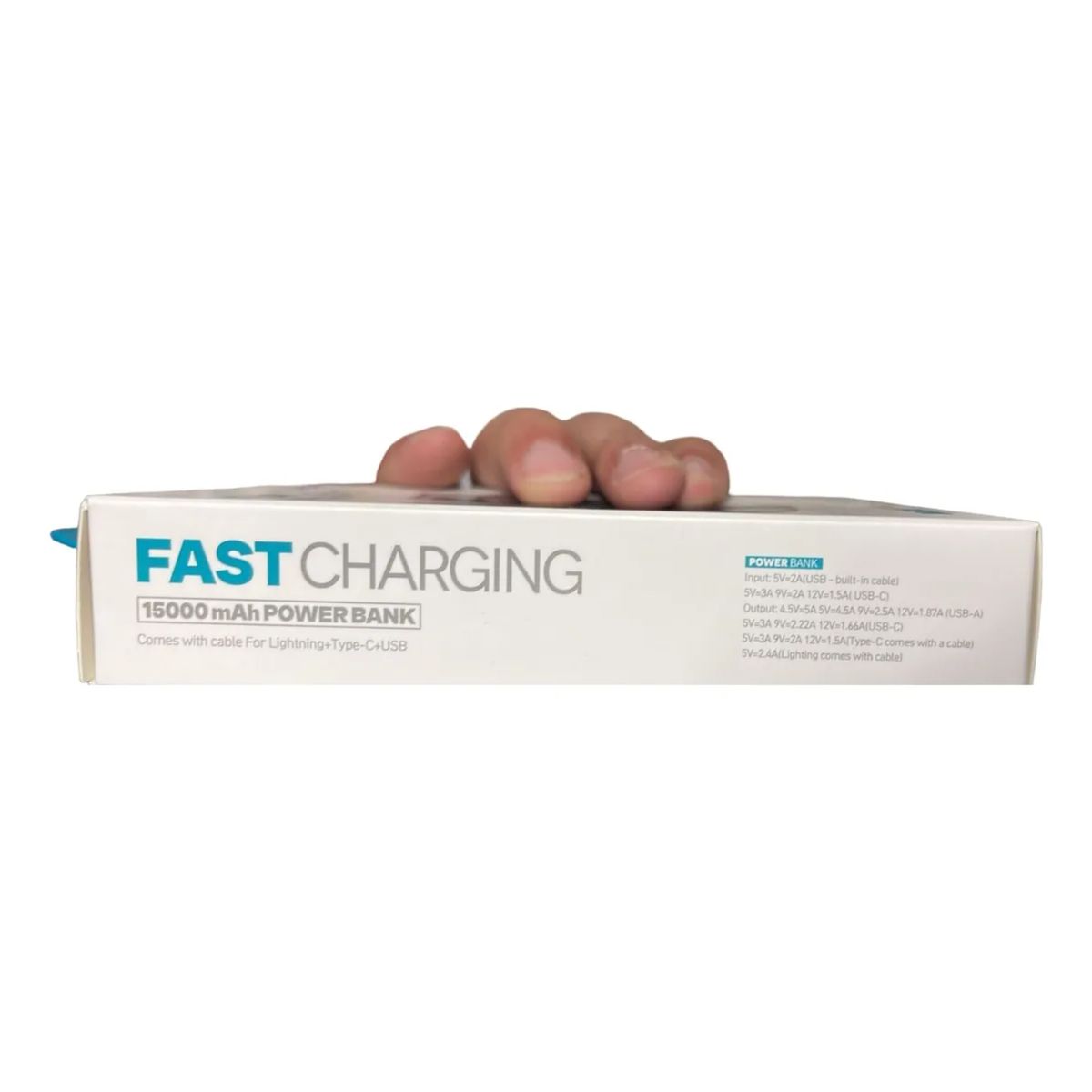 GENERICO - Power Bank 15000mah 225w Pro3 Cables Type C+lightning+usb