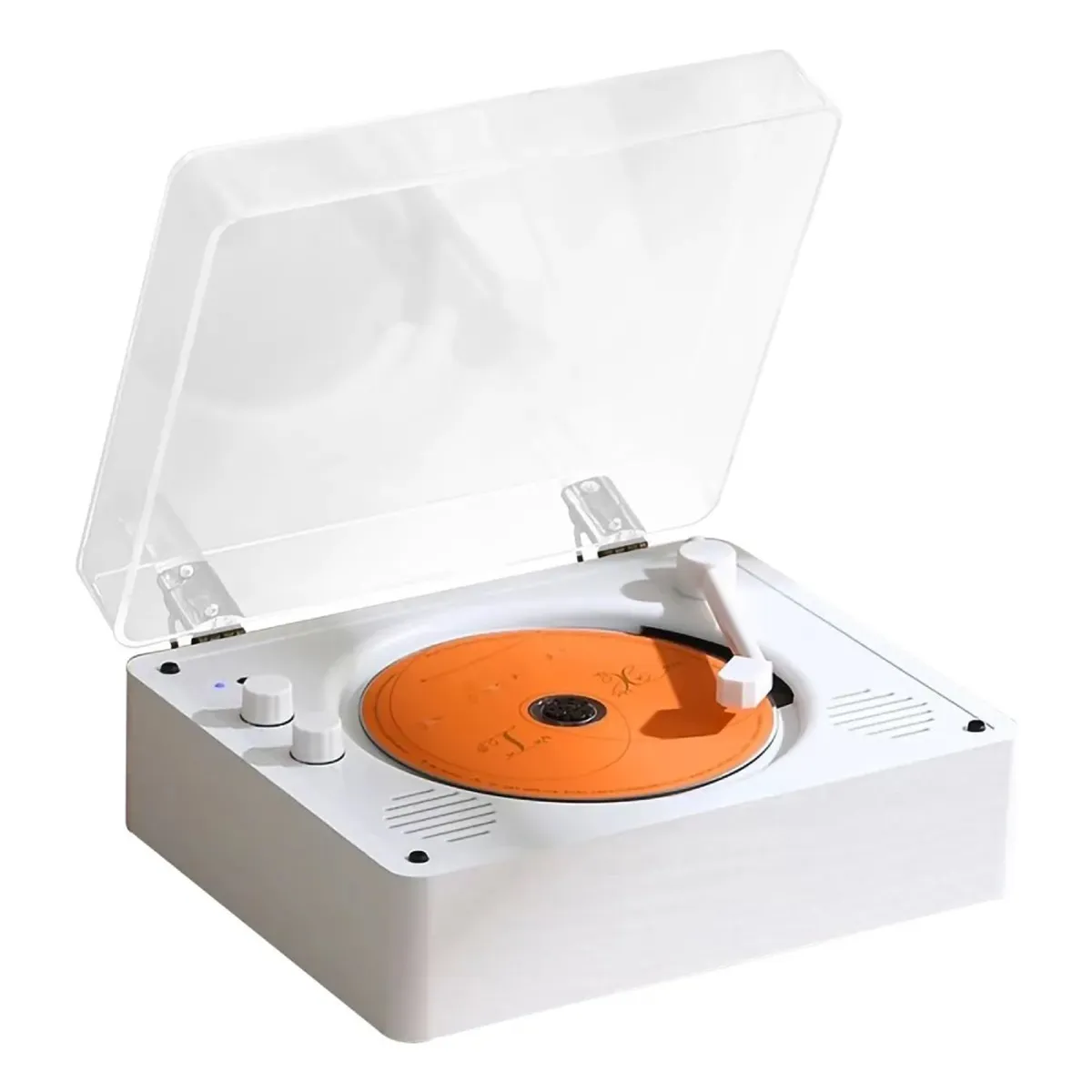 MUNDO MAGIA - Reproductor Bluetooth De Discos Retro Cd Audio 2000mah