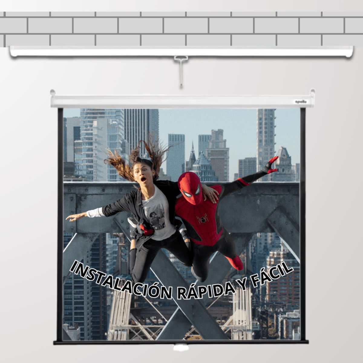 MALIK - Telon Mural 2.00mx1.50m 4:3 100 pulg. para Epsn L630U