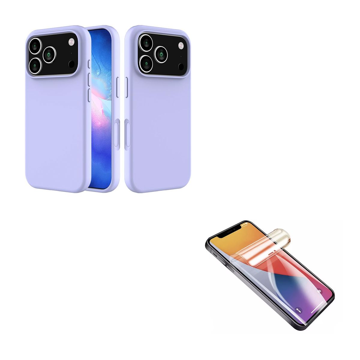 JOIGO - Carcasa Lamina Clear Para iPhone 17 Pro Max Lila