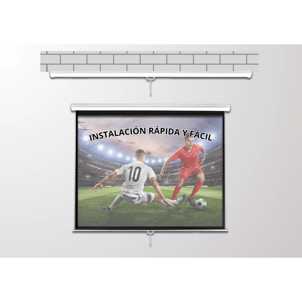 MALIK - Telon Mural 180x180 cm 1:1 para proyector B/Epsn 3800 4K