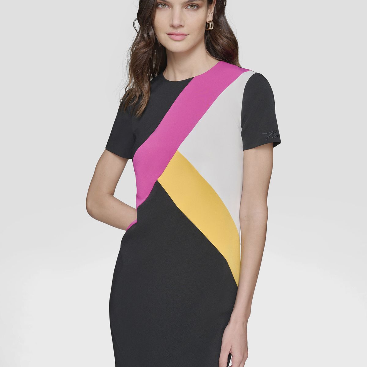 KARL LAGERFELD - Vestido corto exploded