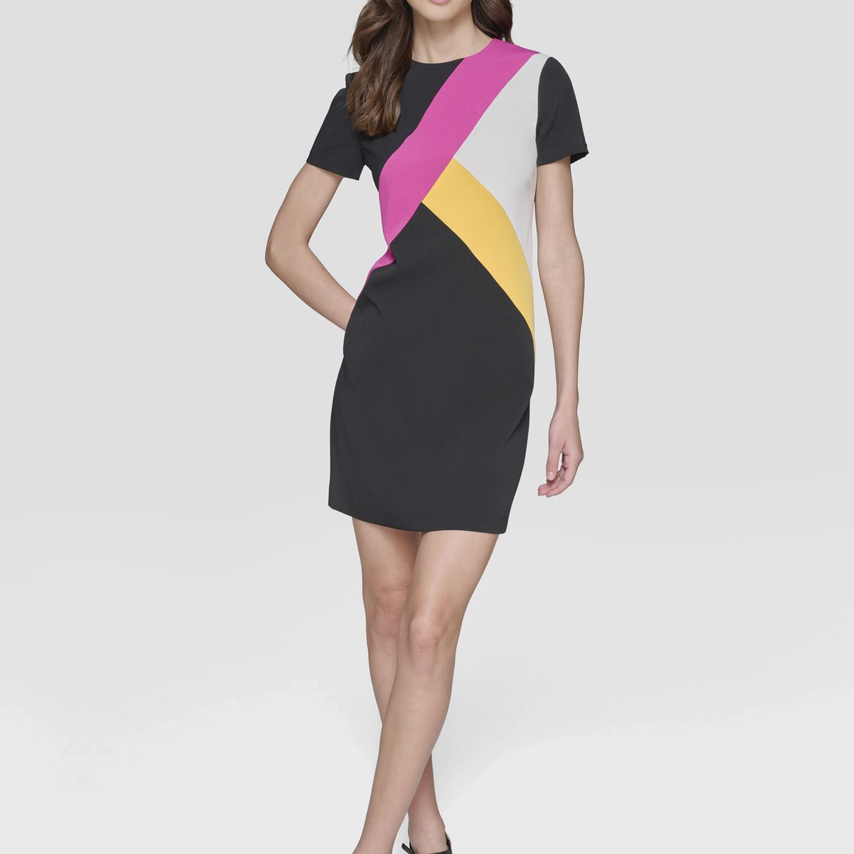 KARL LAGERFELD - Vestido corto exploded