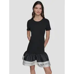 KARL LAGERFELD - Vestido con diseño de volantes