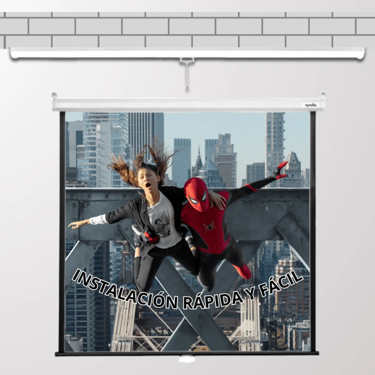 MALIK - Telon Mural 2.00mx1.50m 4:3 100 pulg. para Epsn EB-735WI