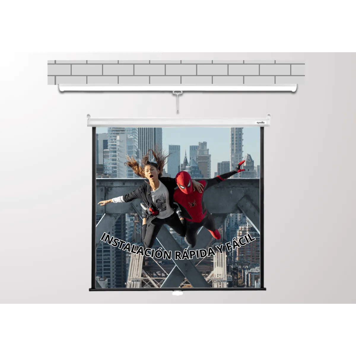 MALIK - Telon Mural 2.00mx1.50m 4:3 100 pulg. para Epsn EB-735WI