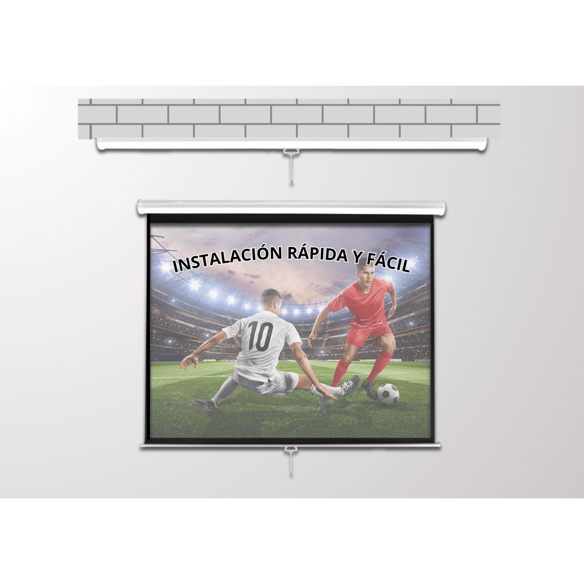 MALIK - Telon Mural 180x180 cm 11 para proyector Benq LU710