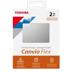 TOSHIBA - Canvio Flex 2TB Disco Duro Externo Portátil Plata HDTX120XSCAA