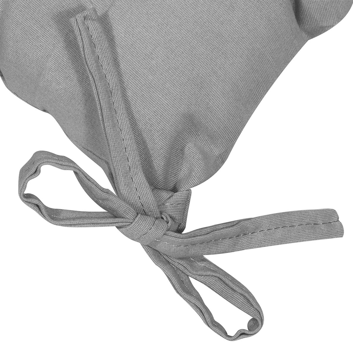 MASEL - Cojín silla Botones con amarras  43x43  Gris