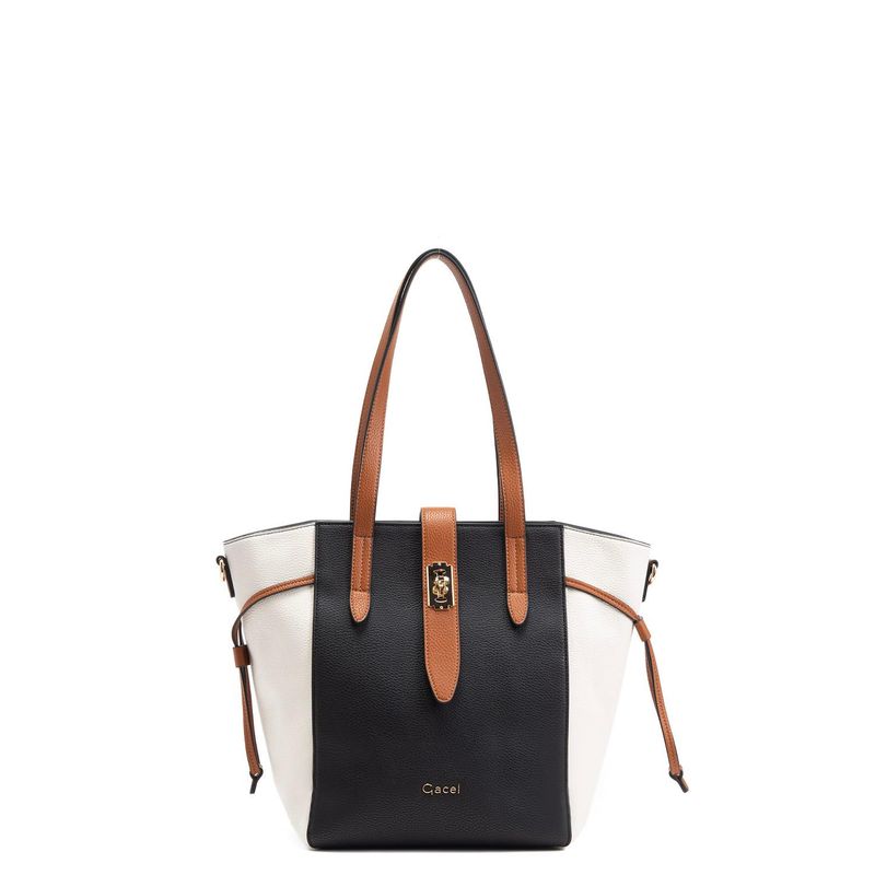 GACEL - Cartera - Dos Asas Mediana - Gacel - Negro