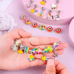 GENERICO - Juego Charms Crear Pulseras 162 Uds Diy Para Chicas