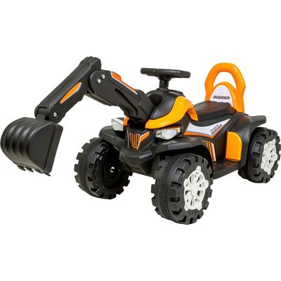 Imagen 2 del producto Excavadora Montable Eléctrica 6v Niño Naranja Musical Luz